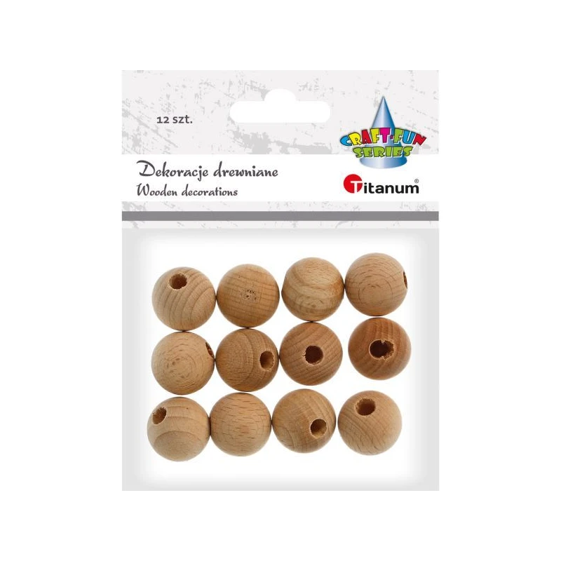 DEKORACYJNE DREWNIANE KULKI A"12 390601 