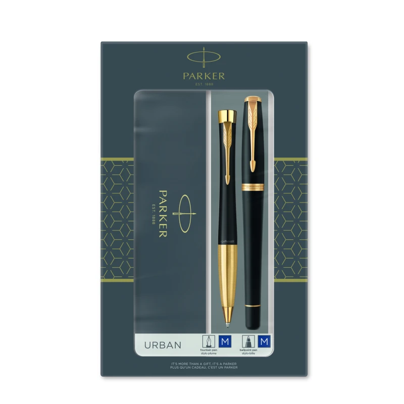 ZESTAW PARKER URBAN DŁUGOPIS + PIÓRO WIECZNE 2093381 grawer