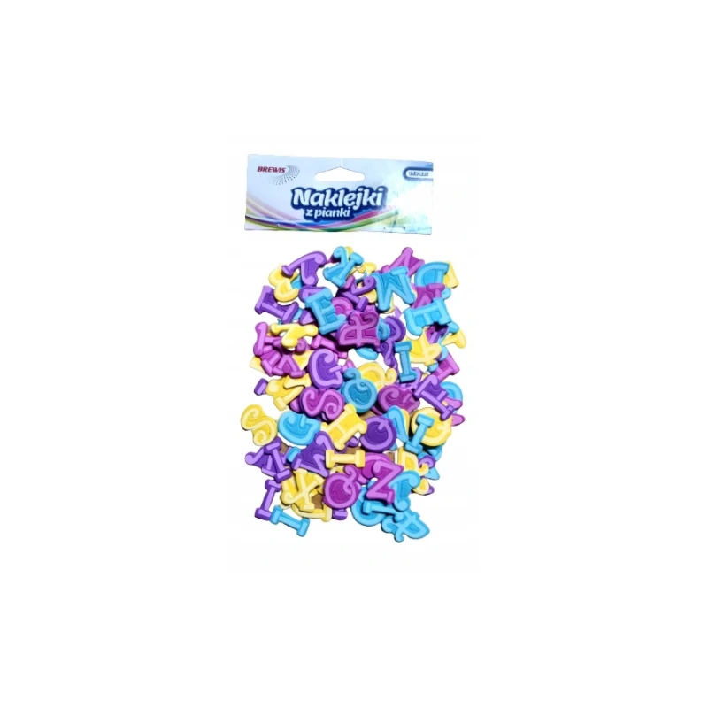 NAKLEJKI Z PIANKI ALFABET BREWIS PVC48