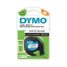 TAŚMA DYMO LETRA TAG PLASTIKOWA 12mm x 4m BIAŁA  S0721560 59422