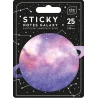 KARTECZKI SAMOPRZYLEPNE KSZTAŁTY GALAXY 25SZTUK INTERDRUK