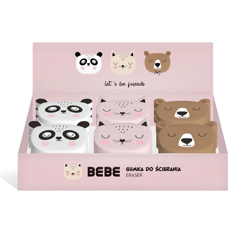 GUMKA DO ŚCIERANIA BEBE FRIEND GIRLS INTERDRUK