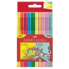 FLAMASTRY GRIP 5 KOL NEONOWYCH + 5 PASTELOWYCH W ETUI FABER CASTELL