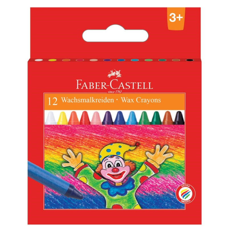 KREDKI ŚWIECOWE FABER CASTELL 12 KOL