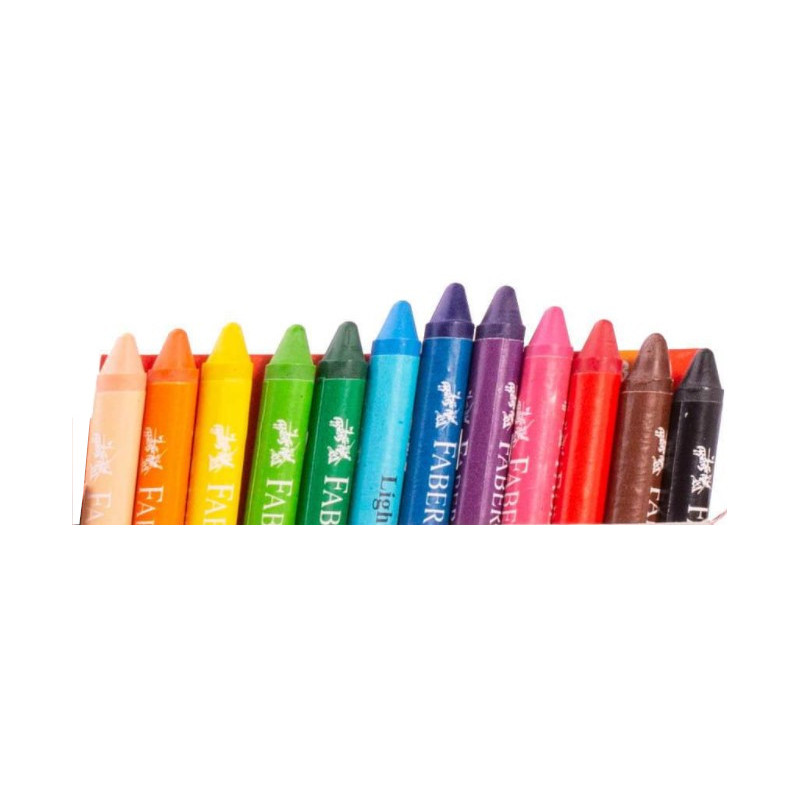 KREDKI ŚWIECOWE FABER CASTELL 12 KOL