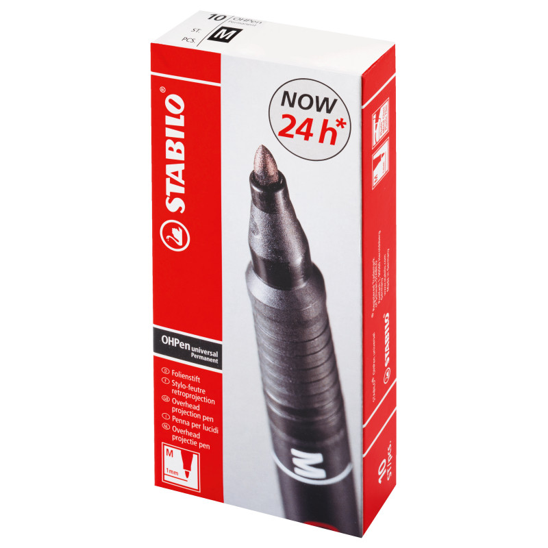 FOLIOPIS STABILO OHPEN M CZARNY 1,00MM