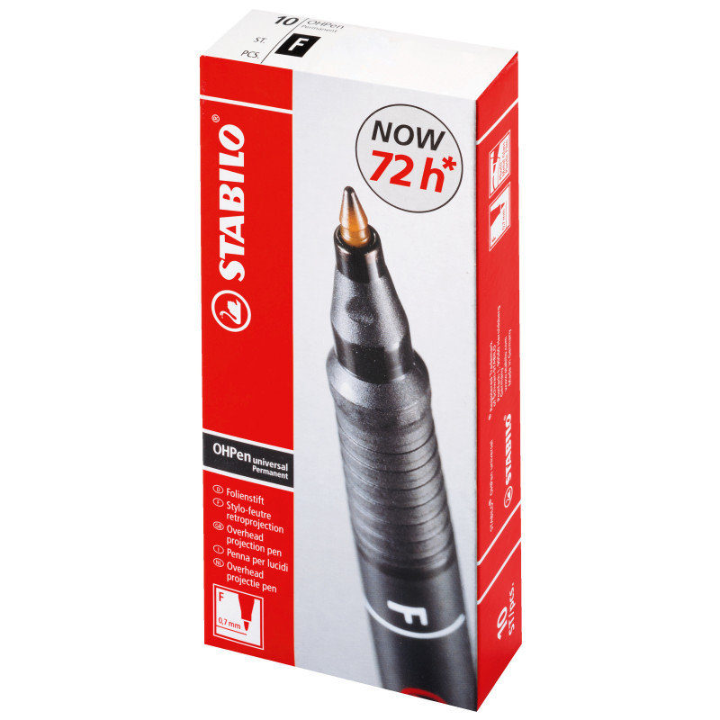 FOLIOPIS STABILO OHPEN F CZARNY 0,7MM 842/46