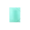 TECZKA Z GUMKĄ A4 PP PASTEL ZIELONY TGP-A4-04 BIURFOL