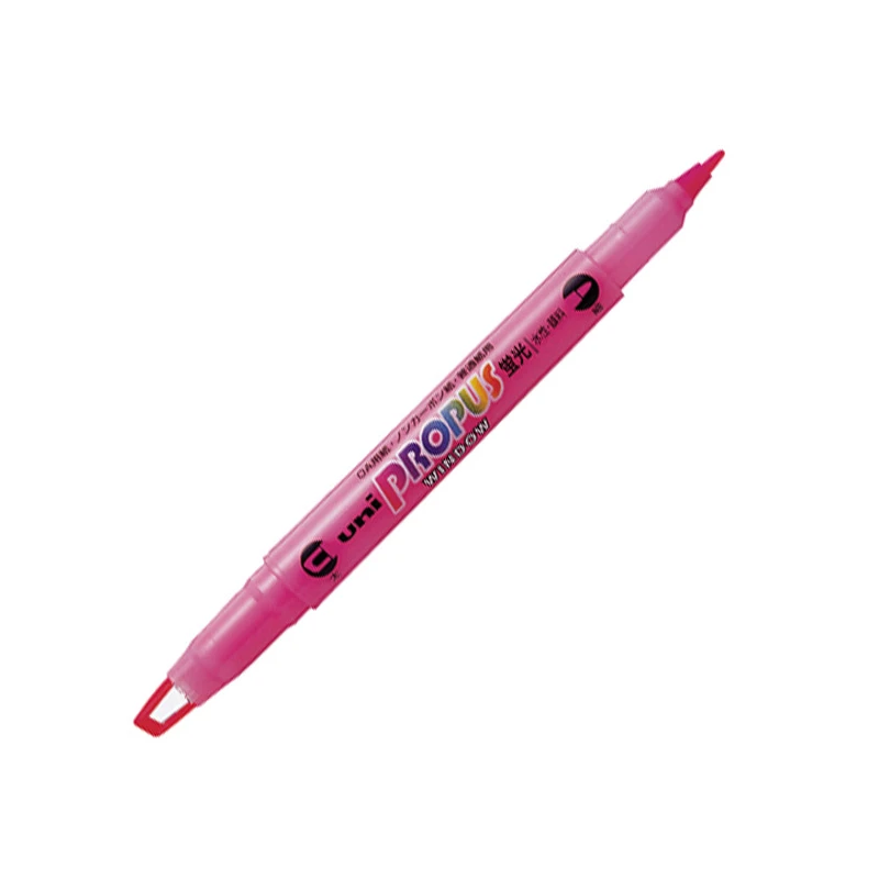 ZAKREŚLACZ DWUSTROONY UNI 102T RÓŻOWY