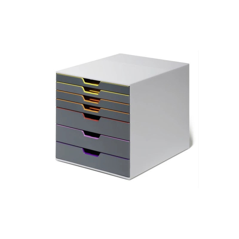 POJEMNIK  NA DOKUMENTY Z 7 KOLOROWYMI SZUFLADAMI VARICOLOR 760727