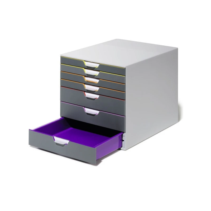 POJEMNIK  NA DOKUMENTY Z 7 KOLOROWYMI SZUFLADAMI VARICOLOR 760727