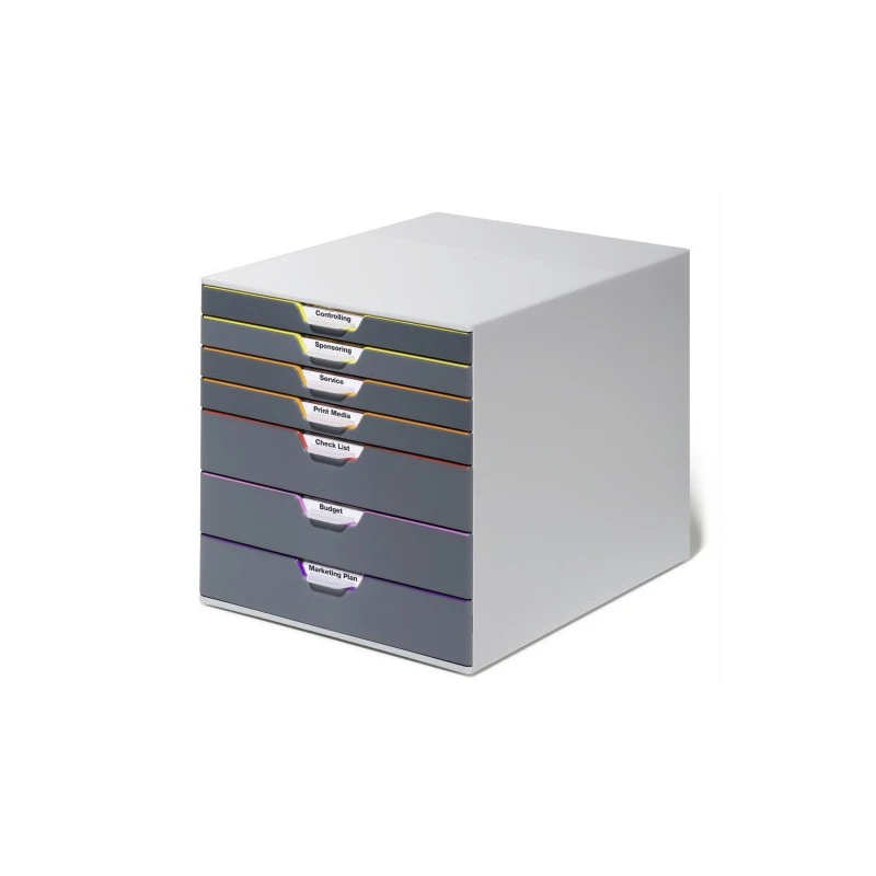 POJEMNIK  NA DOKUMENTY Z 7 KOLOROWYMI SZUFLADAMI VARICOLOR 760727