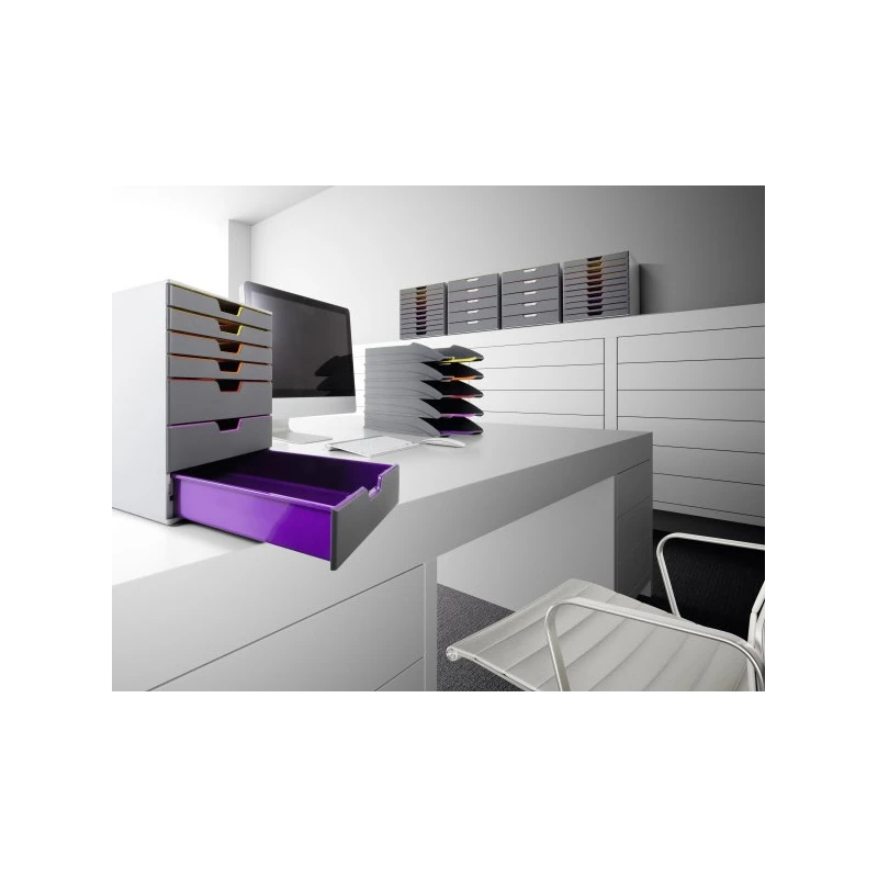 POJEMNIK  NA DOKUMENTY Z 7 KOLOROWYMI SZUFLADAMI VARICOLOR 760727