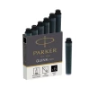 NABOJE ATRAMENTOWE PARKER CZARNE KRÓTKIE OP-6 1950407