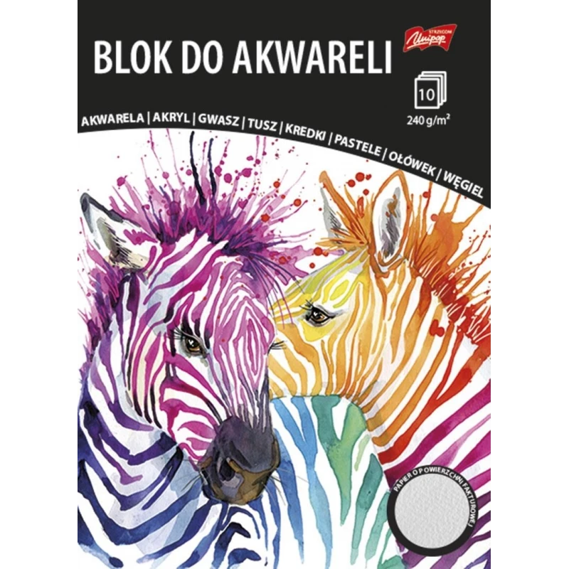 BLOK DO AKWARELI A4 10KARTEK 240G UNIPAP