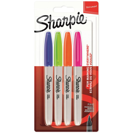 Zestaw Sharpie Fine Markery Permanentne Fun 4 kol