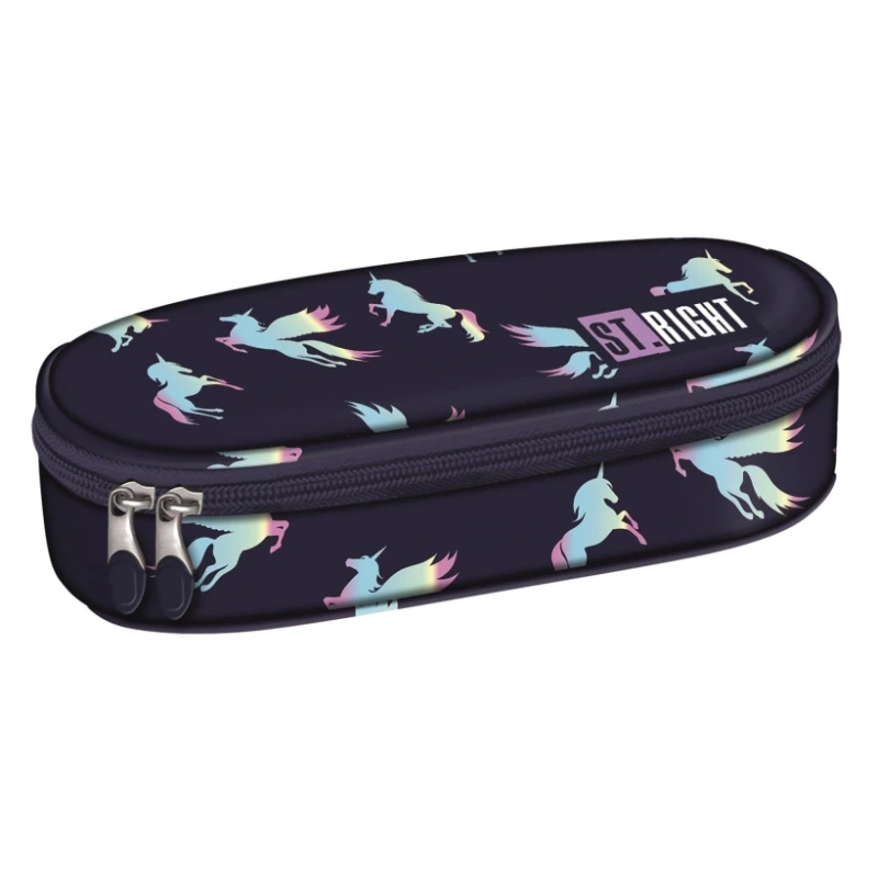 PIÓRNIK SASZETKA USZTYWNIONA Z WEW. KLAPKĄ STRIGHT PC-01 HOLO UNICORN