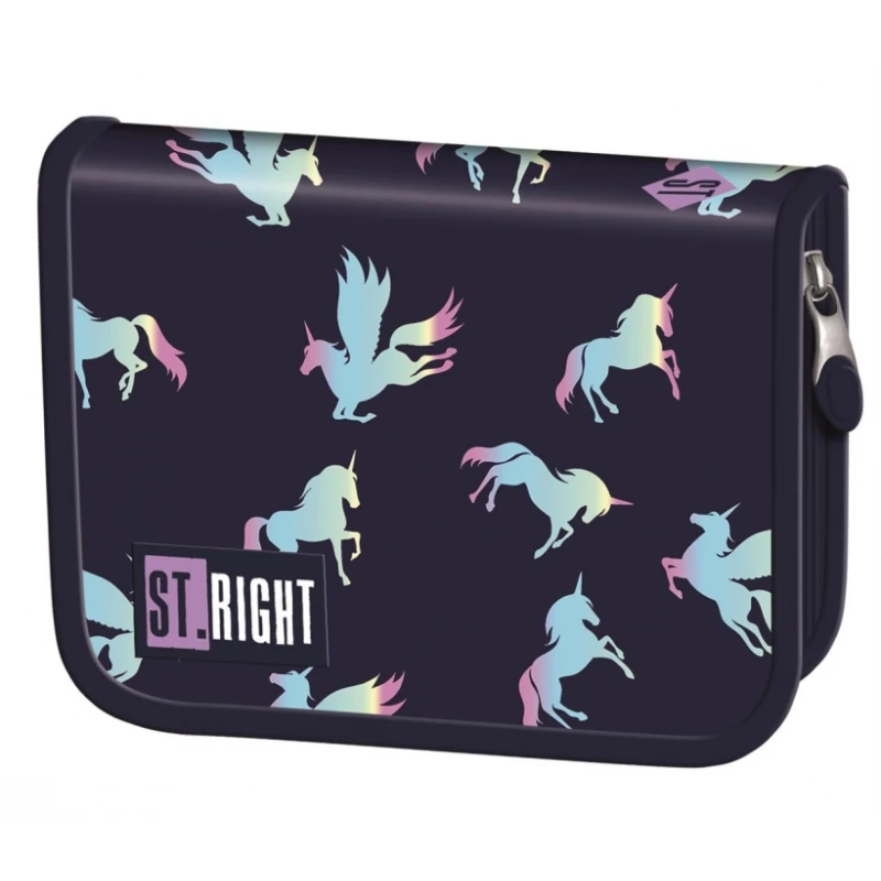 PIÓRNIK DWUKLAPKOWY BEZ WYPOSAŻENIA PC-03 STRIGHT HOLO UNICORNS MAJEWSKI