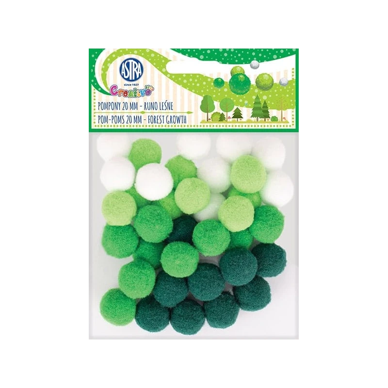 POMPONY CREATIVO 20MM RUNO LEŚNE