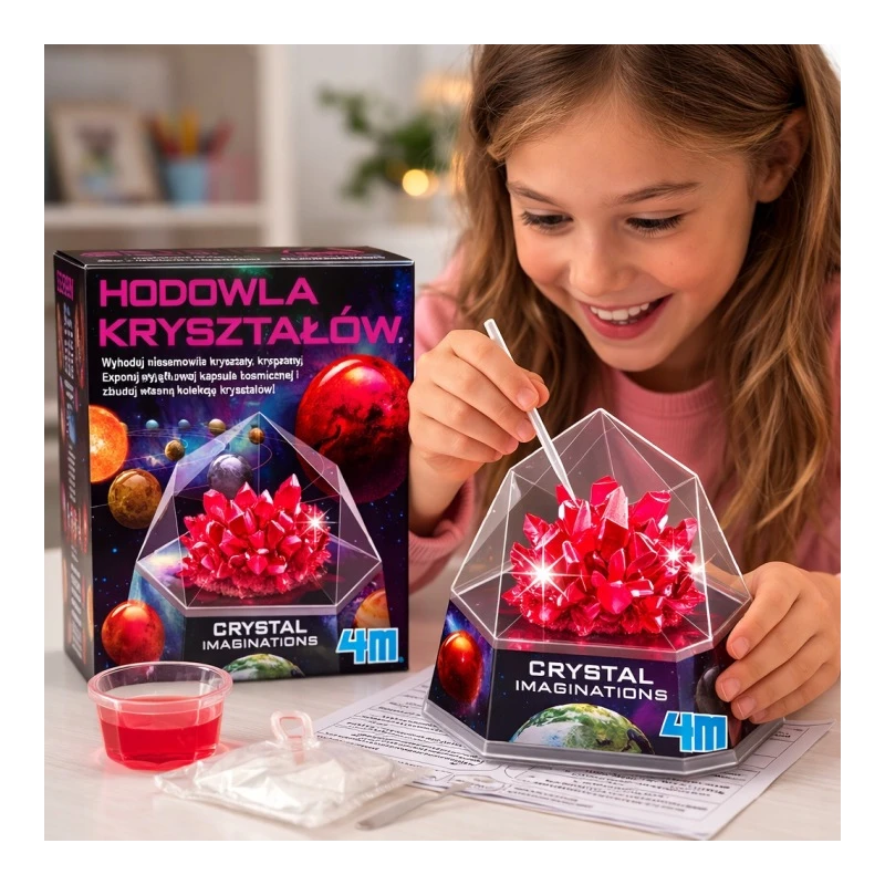 HODOWLA  KRYSZTAŁÓW CZERWONE 4M
