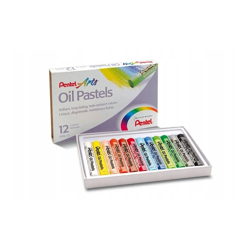 PASTELE OLEJOWE 50 KOL + GRATIS PASTELE 12 KOL