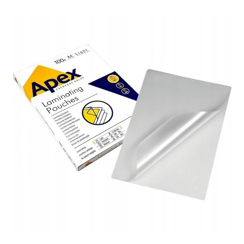 FOLIA LAMINACYJNA A4 80MIC 100SZT APEX
