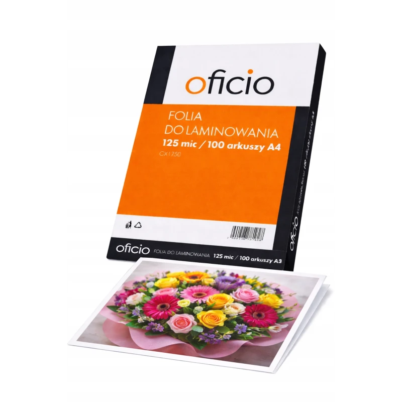 FOLIA OFICIO DO LAMINACJI A4 125MIC OP100SZT