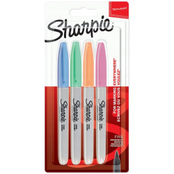 ZESTAW SHARPIE FINE MARKERY PERMANENTNE PASTEL 4 KOL. 2065402