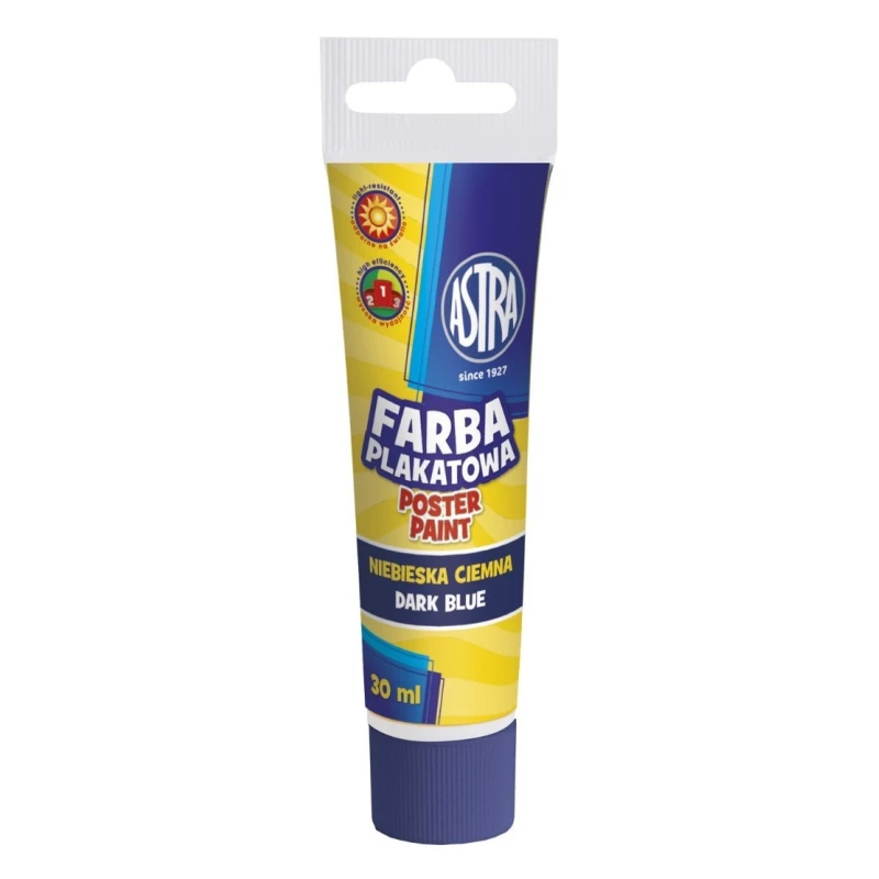 FARBA PLAKATOWA 30ML TUBA ASTRA NIEBIESKA CIEMNA