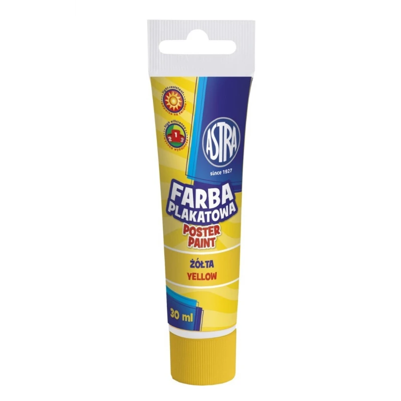 FARBA PLAKATOWA 30ML TUBA ASTRA ŻÓŁTA