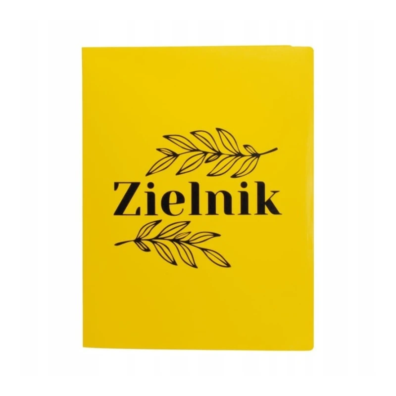 ZIELNIK A4 PP 20K ŻÓŁTY Z NADRUKIEM ZIEL-A4-01
