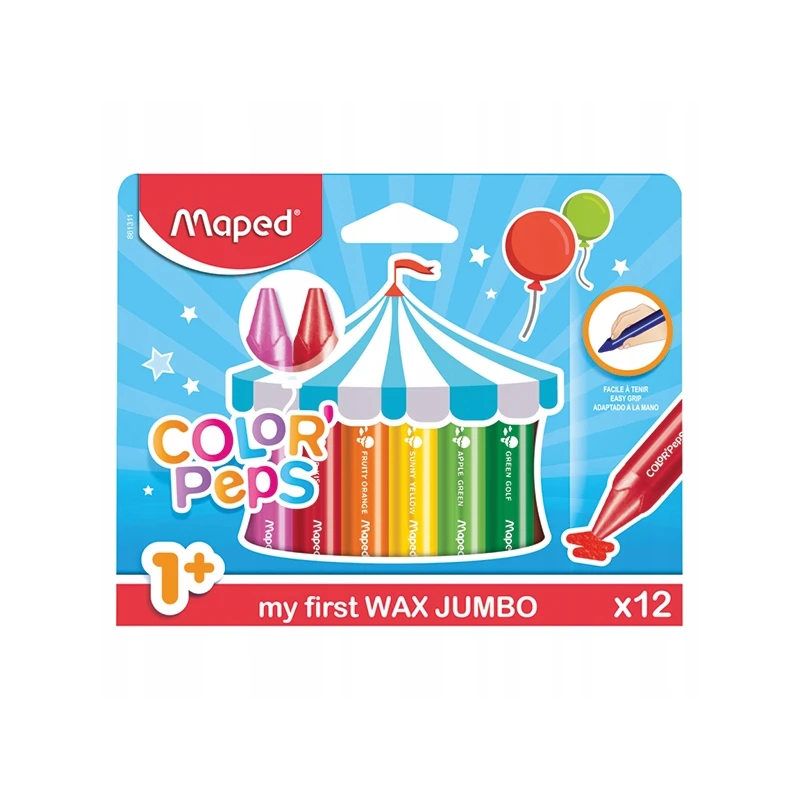 Kredki świecowe Jumbo Colorpeps Early Age 12 szt 861311

