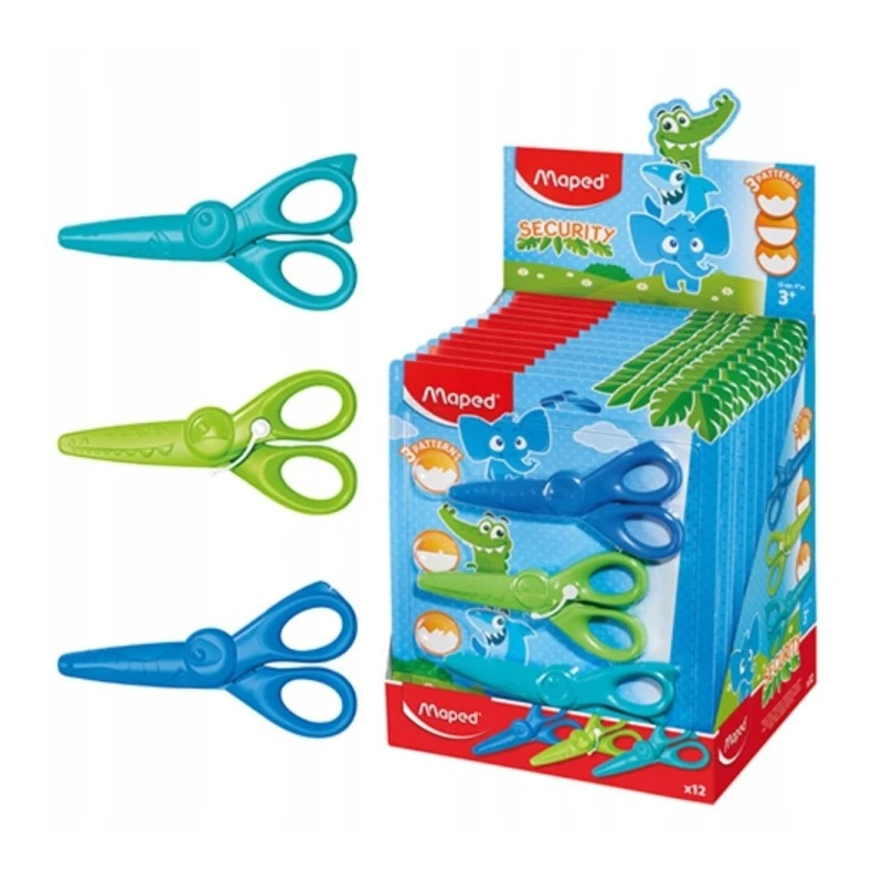 Nożyczki kreatywne KidiCraft 12 cm 3 szt blister 981727
