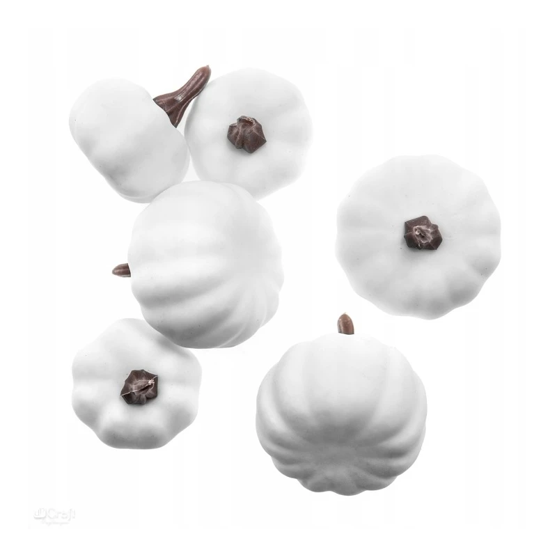 MINI DYNIE MIX, 6 SZT., BIAŁE DPZA-188