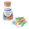 Spinacze biurowe kolorowe 150szt. tuba Pastel