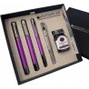 ZESTAW 3+2 RITMA SPECIAL EDITION :PIÓRO WIECZNE, PIÓRO KULKOWE, DŁUGOPIS, ATRAMENT, TŁOCZEK PURPLE -F MODEL MV45482