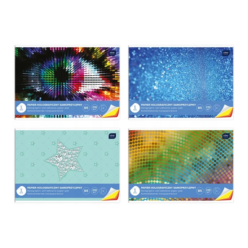 PAPIER HOLOGRAFICZNY B5 SAMOPRZYLEPNY