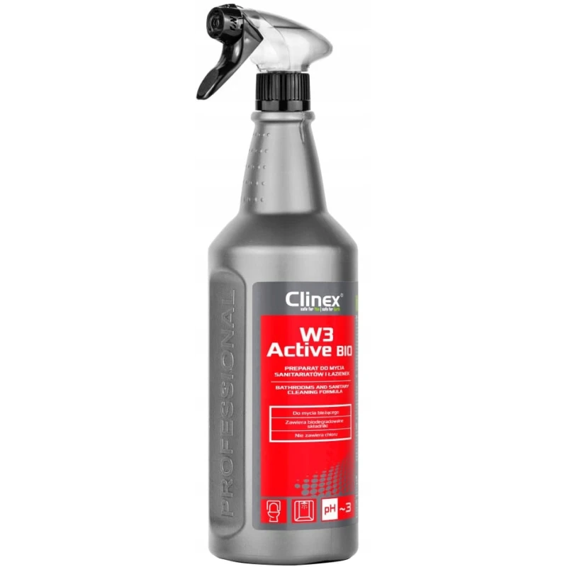 PREPARAT CLINEX W3 ACTIVE BIO 1L 77-512, DO MYCIA SANITARIATÓW I ŁAZIENEK

