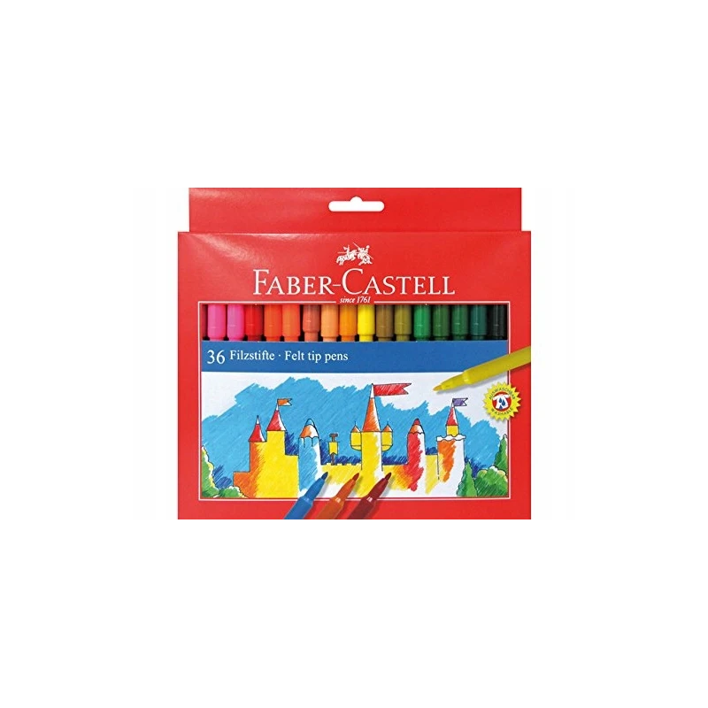 FLAMASTRY ZAMEK 36KOL FABER CASTELL 554236