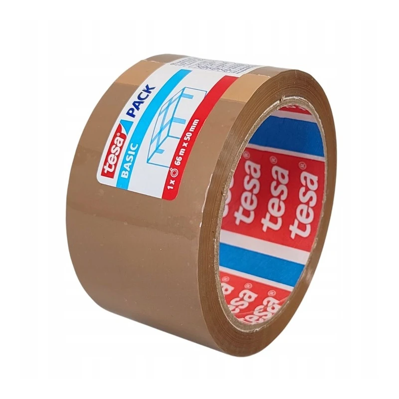 TAŚMA PAKOWA  AKRYLOWA 48X66 BRĄZ TESA 58571