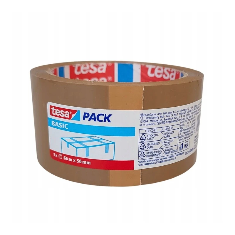 TAŚMA PAKOWA  AKRYLOWA 48X66 BRĄZ TESA 58571