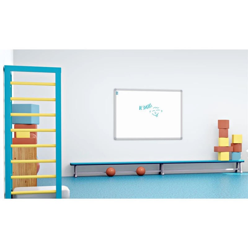 TABLICA SUCHOŚCIERALNA MAGNETYCZNA SMART BIAŁA, RAMA ALUMINIOWA CLASSIC, 90X60 CM