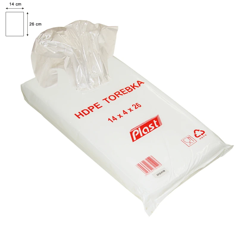 TOREBKI FOLIOWE HDPE 14/4X26 (22X26) 800 SZT. 6 MIC