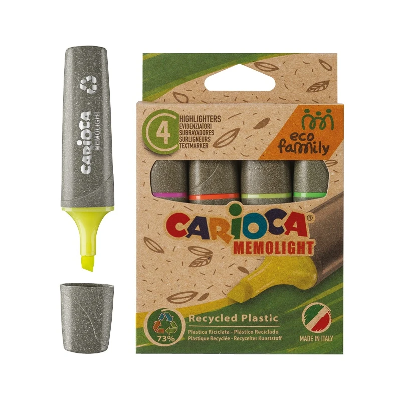 ZAKREŚLACZE CARIOCA ECOFAMILY 4 KOL