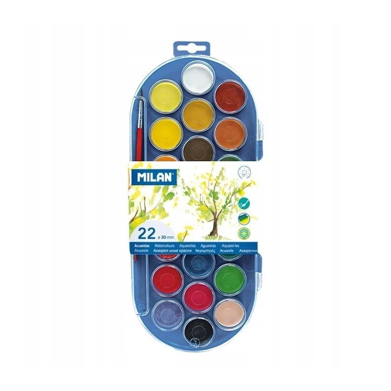 FARBY AKWARELOWE 22 KOL. 30MM 80022
