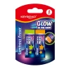 Gumka do ścierania KEYROAD Luminious, fluorescencyjna, 2 szt., blister, mix kolorów