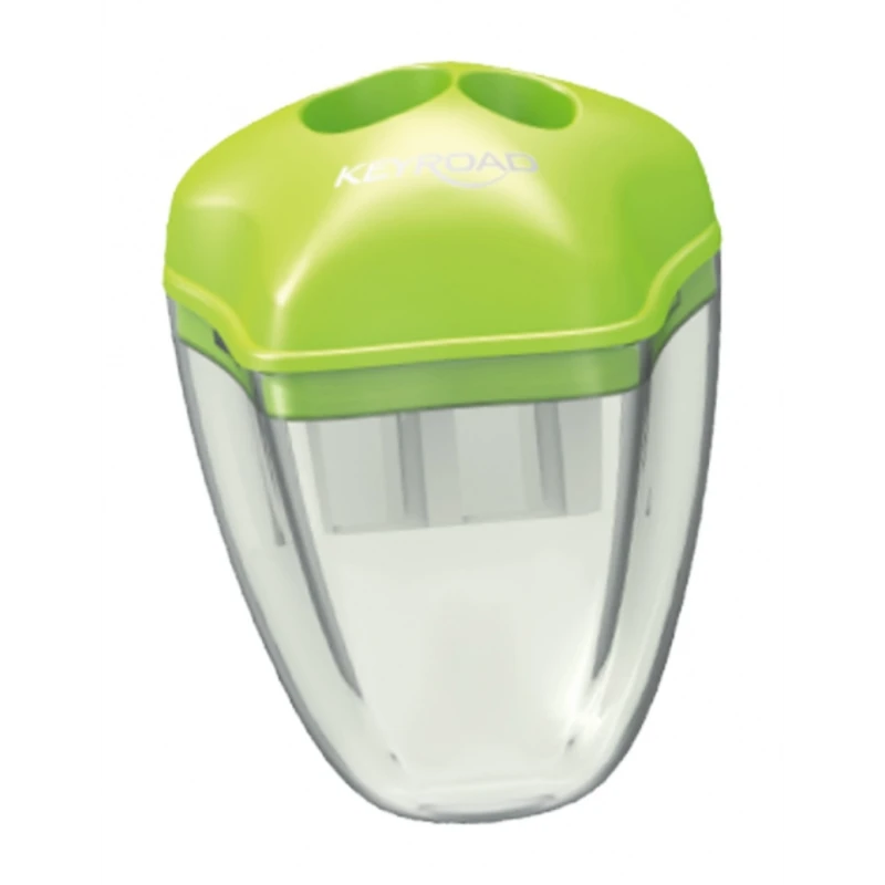 Temperówka plastikowa KEYROAD Luminious, fluorescencyjna, podwójna, blister
