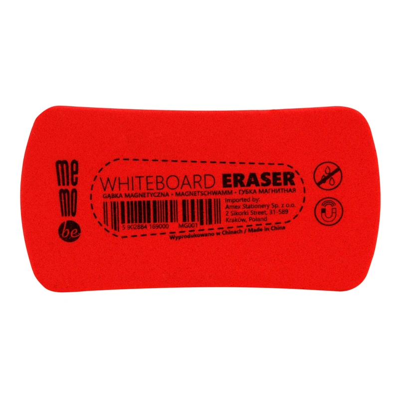 GĄBKA DO TABLIC MAGNETYCZNA 105X55X20MM MEMOBOARDS  ***GM1 MB*