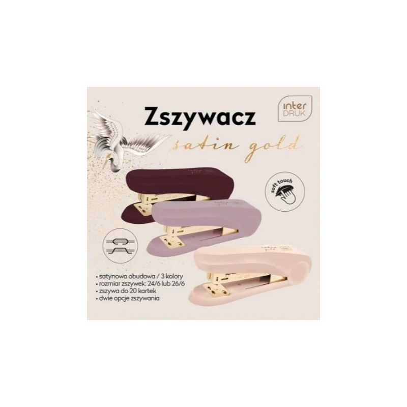 Zszywacz biurowy SATIN GOLD INTERDRUK