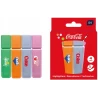 Zakreślacze 4 kol. w pudełku Coca-Cola mix 1